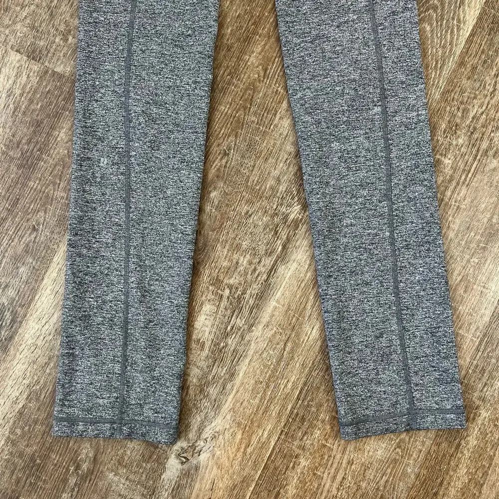 Lululemon Straight Up Pant Heathered Deep Coal Gray Straight Leg Yoga Leggings - Picture 6 of 8